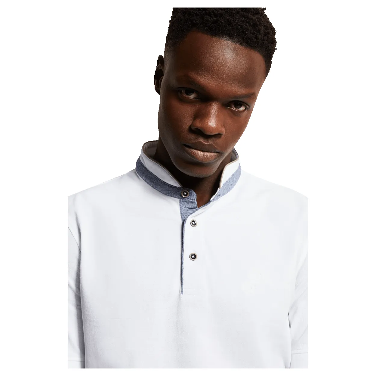 Bugatti Collarless Polo Shirt sold by Coes product image thumbnail 4
