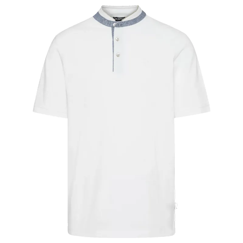 Bugatti Collarless Polo Shirt sold by Coes