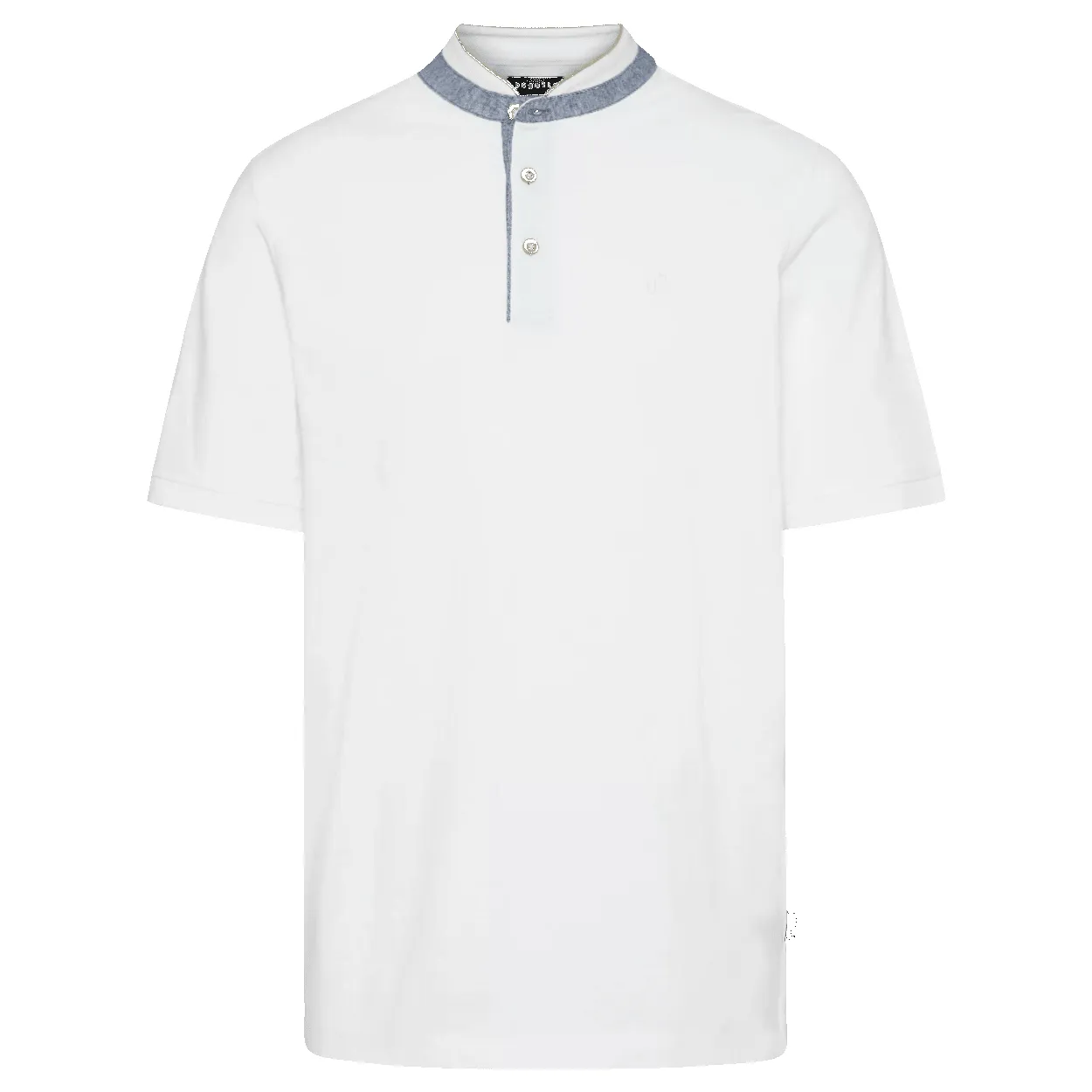 Bugatti Collarless Polo Shirt sold by Coes