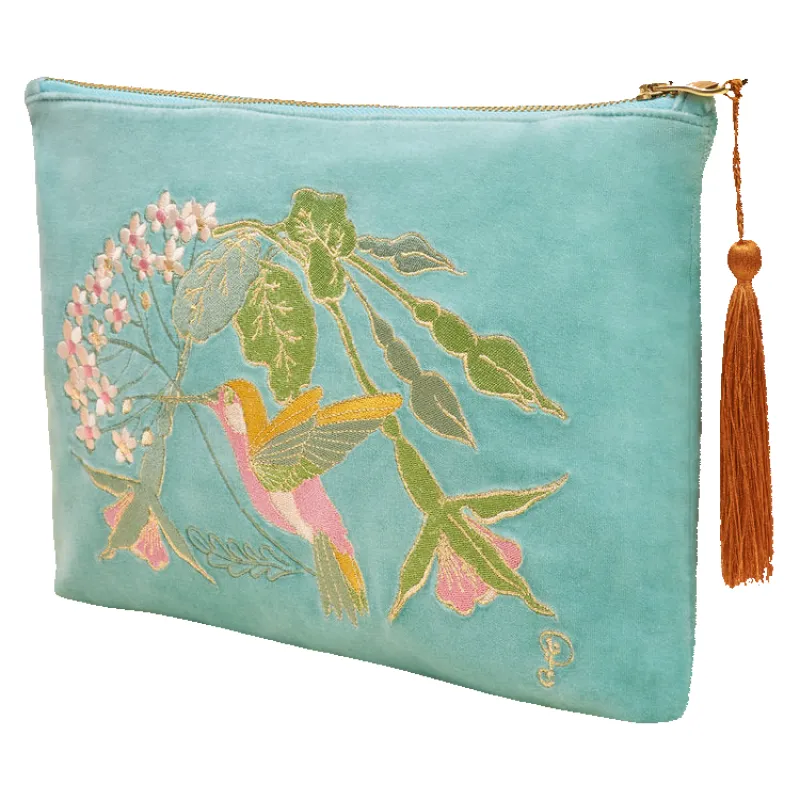 Powder Velvet Zip Pouch sold by Coes