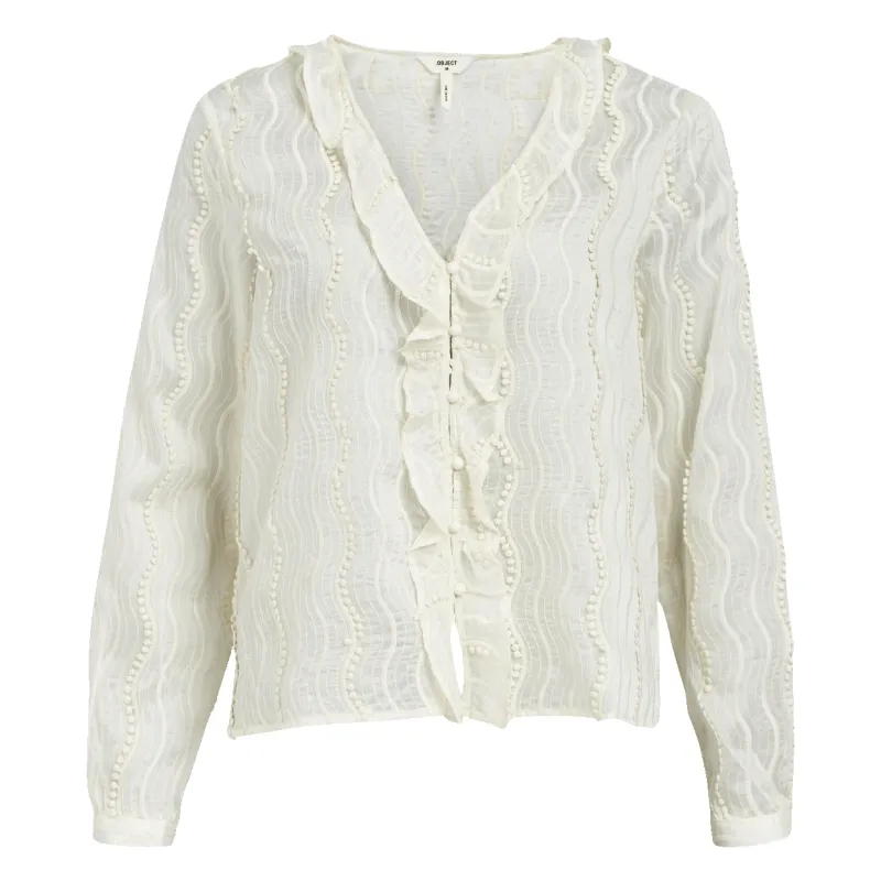 Object Katja Long Sleeve Blouse sold by Coes