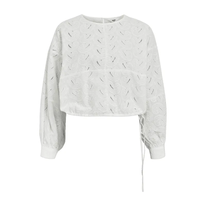 Object Junia Long Sleeved Cropped Top sold by Coes