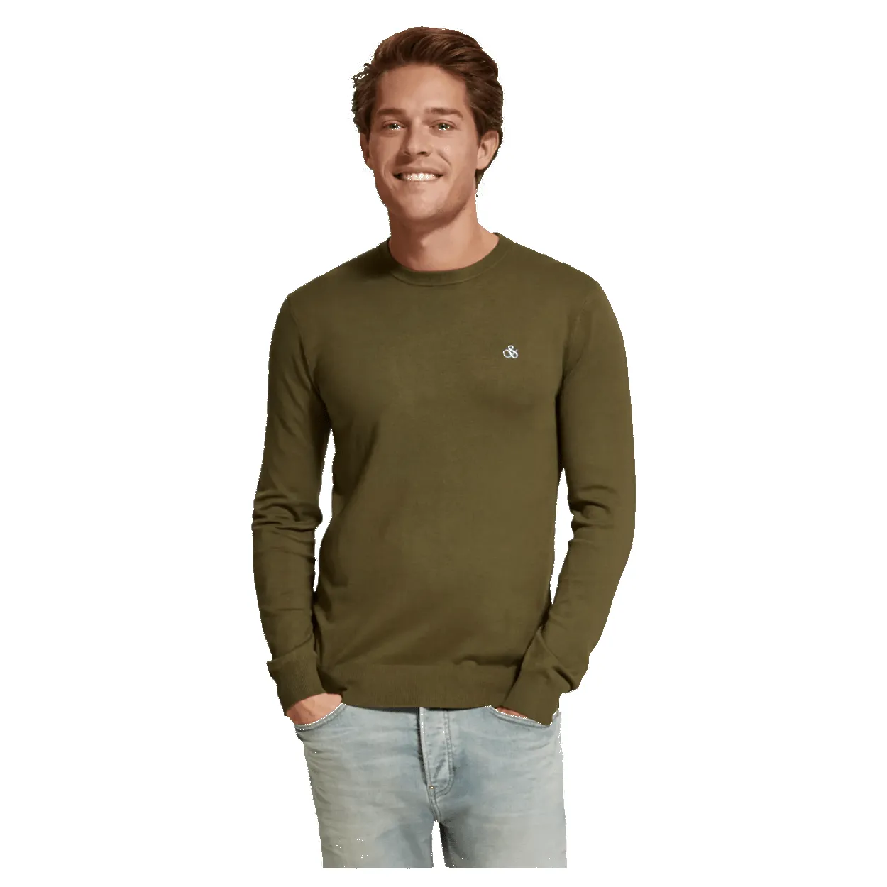 Scotch & Soda Essential Ecovero Pullover Crewneck sold by Coes