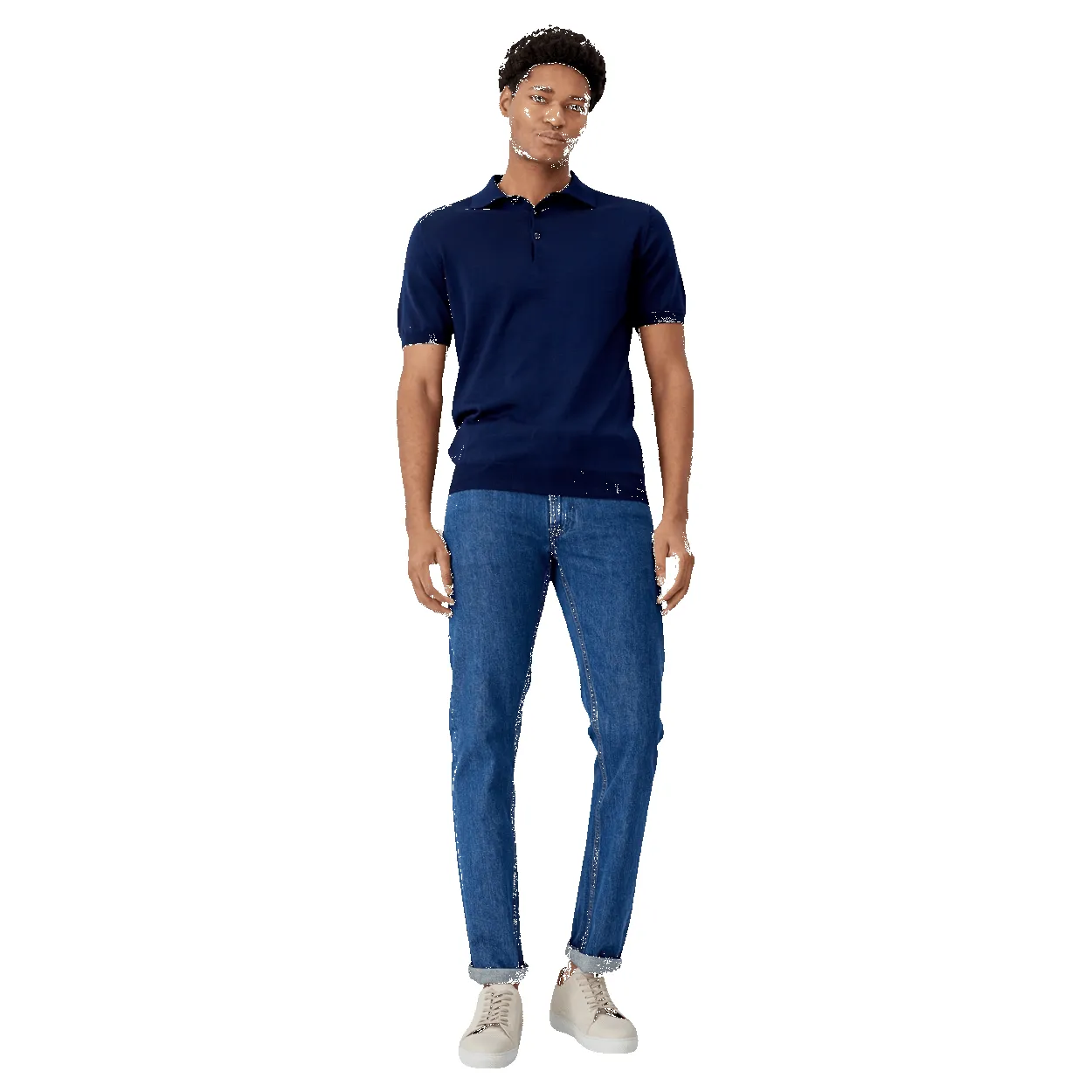 Oliver Sweeney Covehythe Plain Knitted Polo sold by Coes product image thumbnail 5