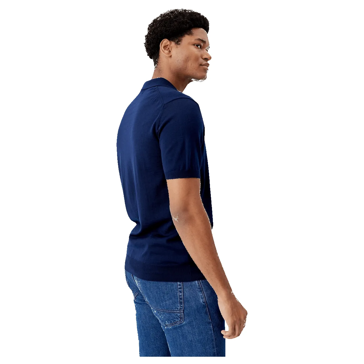 Oliver Sweeney Covehythe Plain Knitted Polo sold by Coes product image thumbnail 3