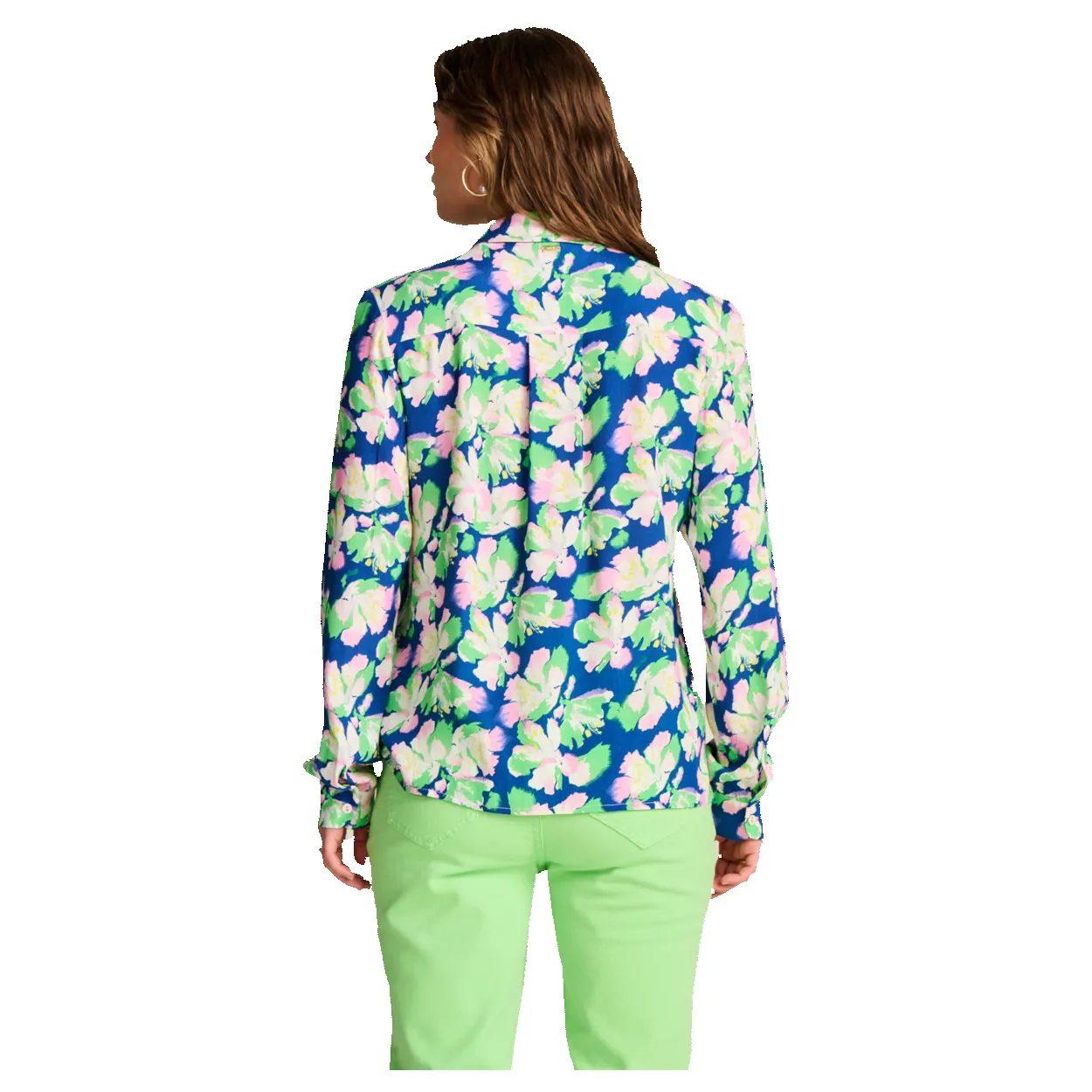 POM Amsterdam Mila Lilies Blue Blouse sold by Coes product image thumbnail 3