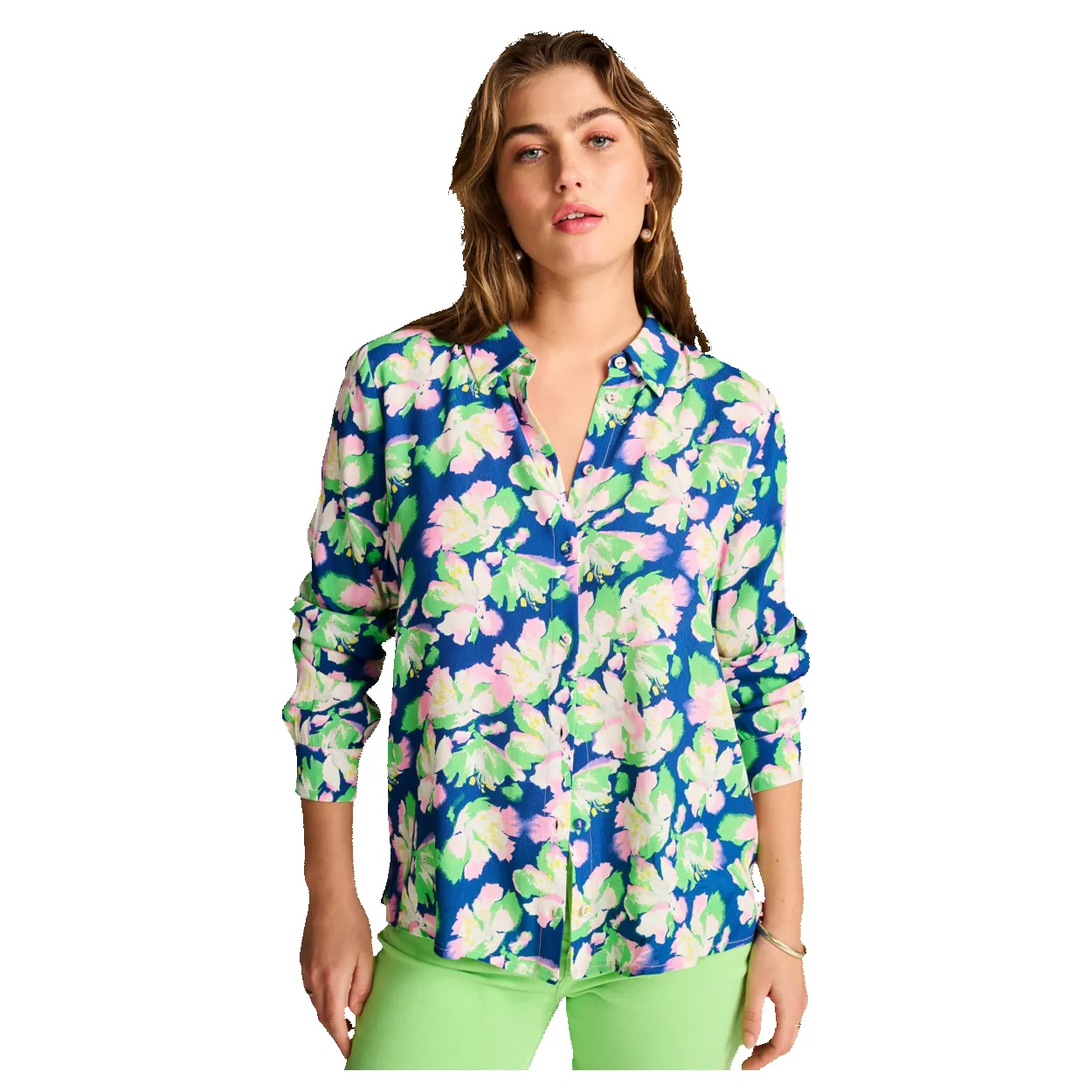 POM Amsterdam Mila Lilies Blue Blouse sold by Coes product image thumbnail 2
