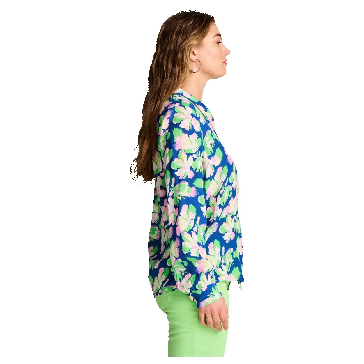 POM Amsterdam Mila Lilies Blue Blouse sold by Coes product image thumbnail 4