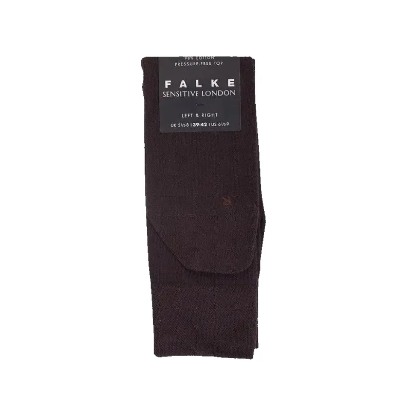 Falke London Sensitive Socks in Brown made by Falke