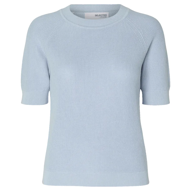 Selected Femme Elinna Short Sleeve Knitted Top sold by Coes