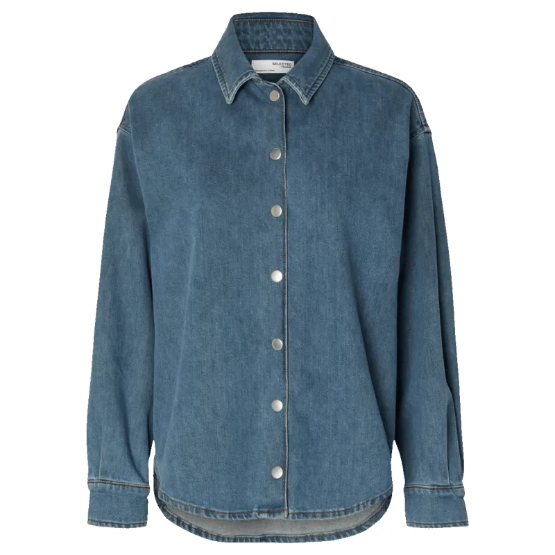 Selected Femme Emma Denim Shirt sold by Coes