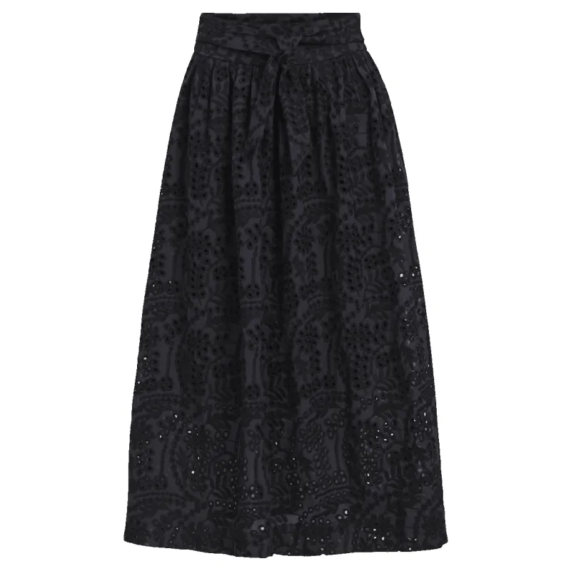 Object Broderie Anglaise Maxi Skirt sold by Coes