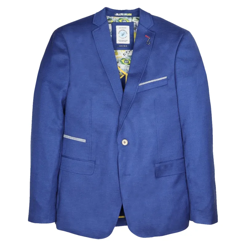 A Fish Named Fred Linen Look Trim Blazer sold by Coes