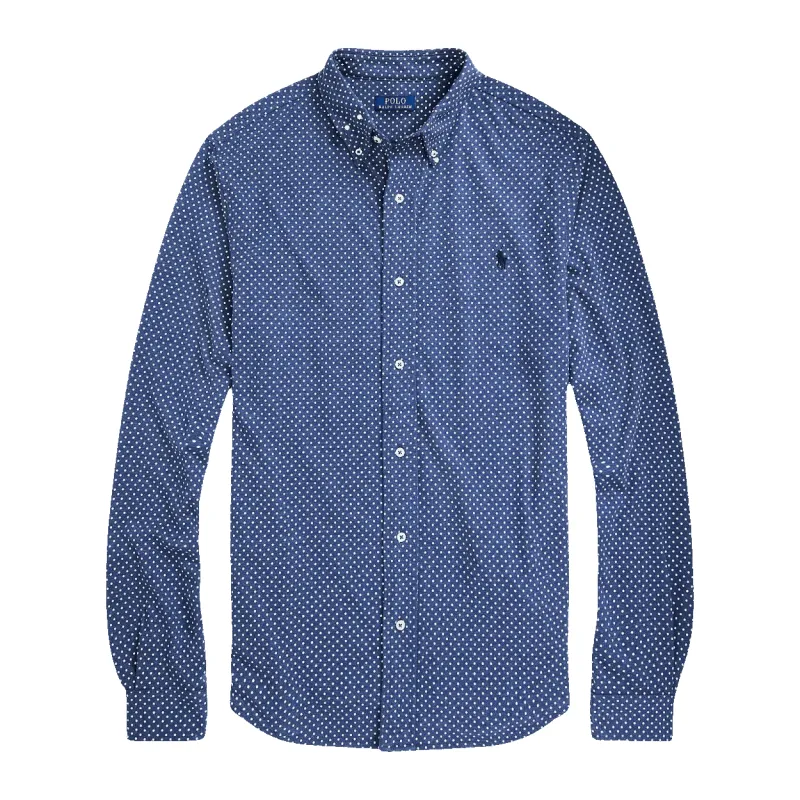 Polo Ralph Lauren Dot Patterned Long Sleeve Sport Shirt made by Polo by Ralph Lauren