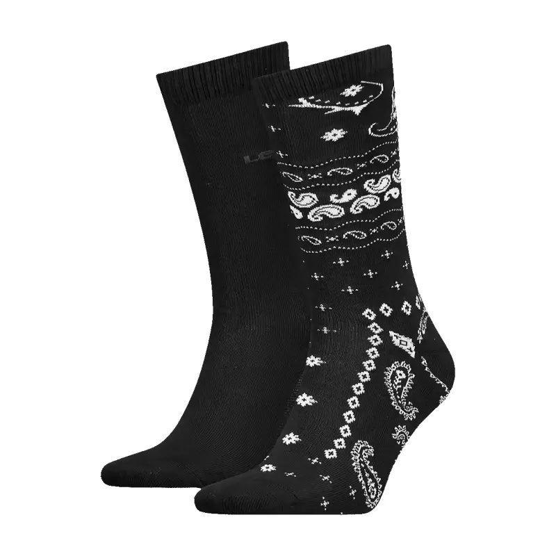 Levi's Regular Cut Bandana 2 Pack of Socks sold by Coes