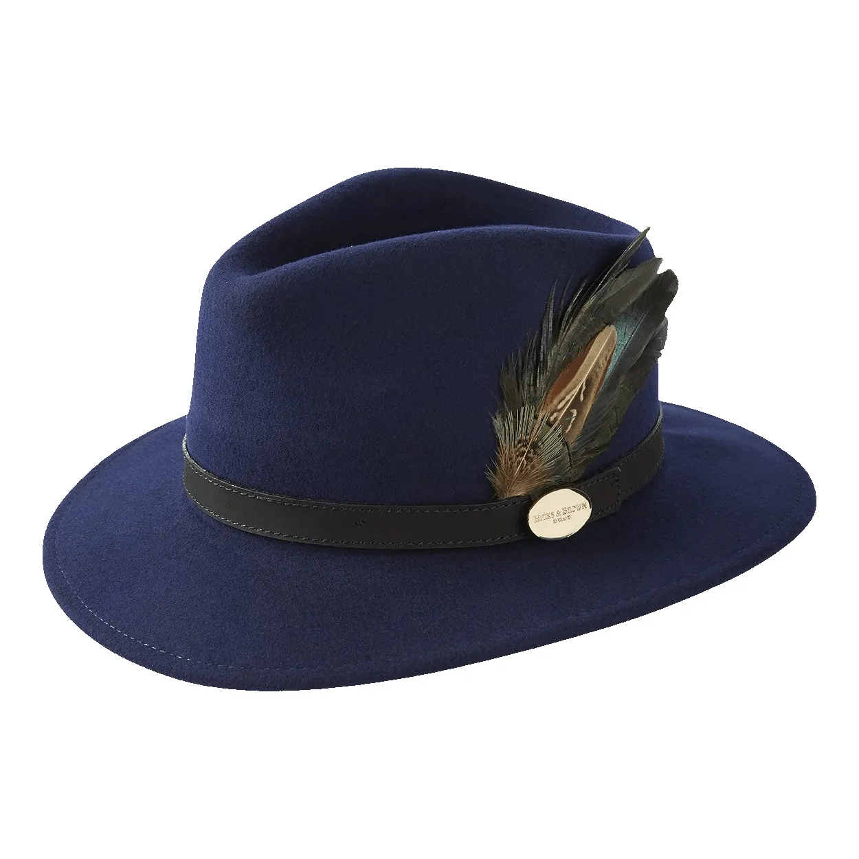 Hicks & Brown Suffolk Fedora with Classic Feather Trim sold by Coes product image thumbnail 2