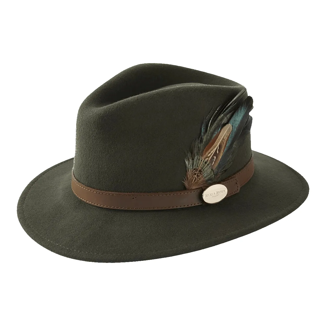 Hicks & Brown Suffolk Fedora with Classic Feather Trim sold by Coes product image thumbnail 3