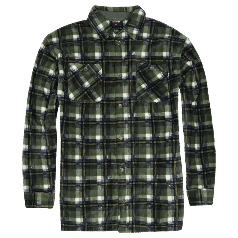 Espionage Check Long Sleeve Overshirt sold by Coes