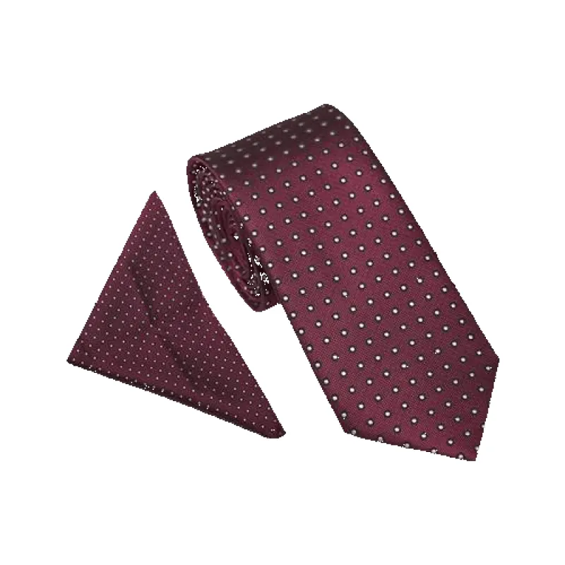 William Turner Occasion Pin Spot Tie and Pocket Square Set sold by Coes