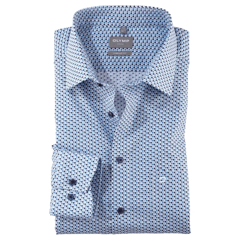 Olymp Patterned Formal Long Sleeve Shirt sold by Coes