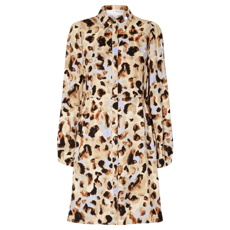 Selected Femme Printed Mini Shirt Dress sold by Coes