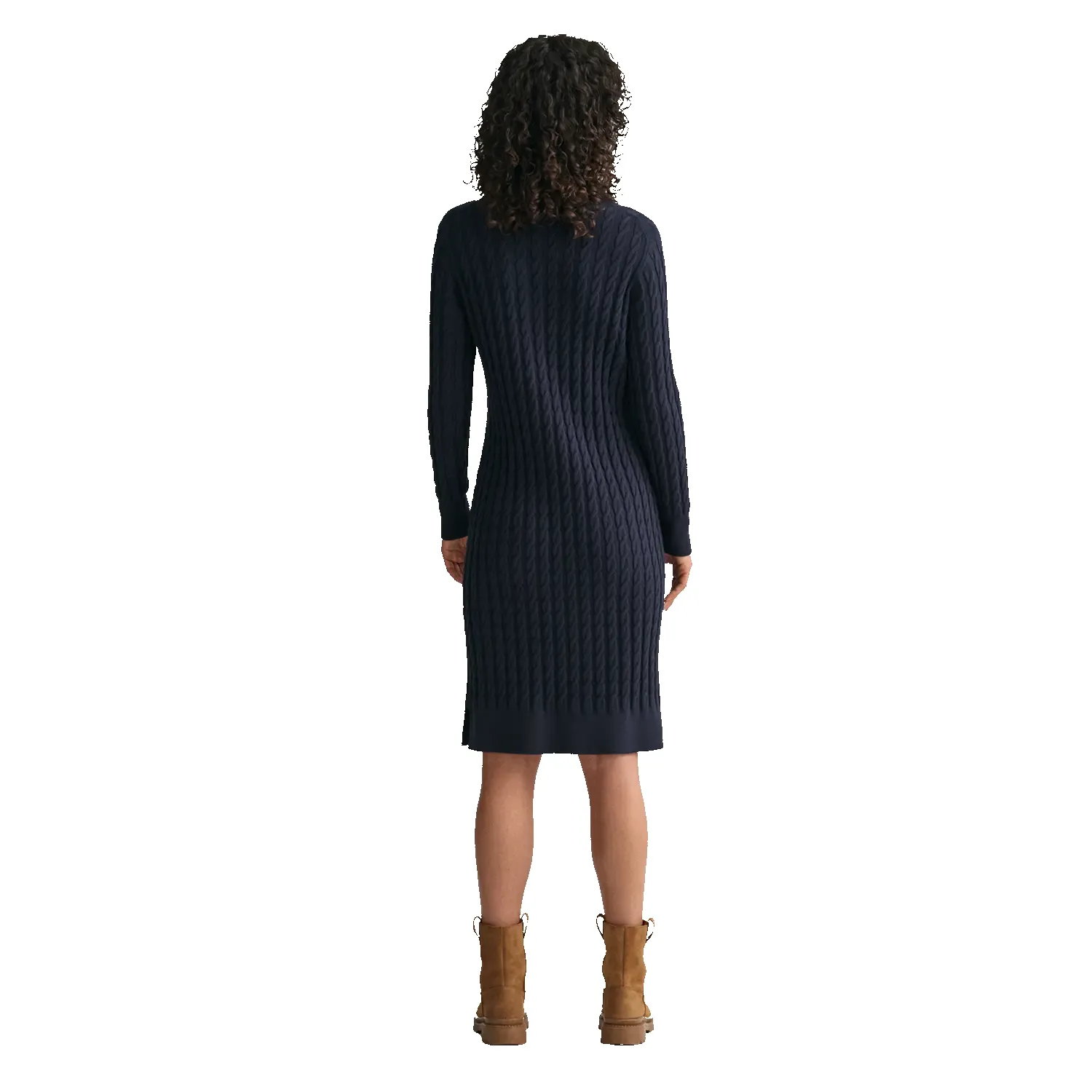 GANT Stretch Cotton Cable Crew Neck Dress sold by Coes product image thumbnail 4