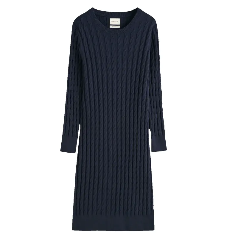 GANT Stretch Cotton Cable Crew Neck Dress sold by Coes