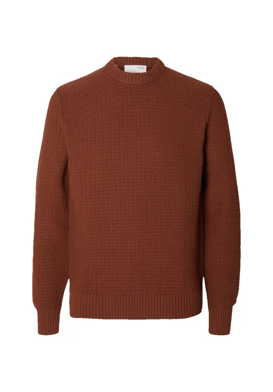Selected Textured Crew Neck Jumper sold by Coes