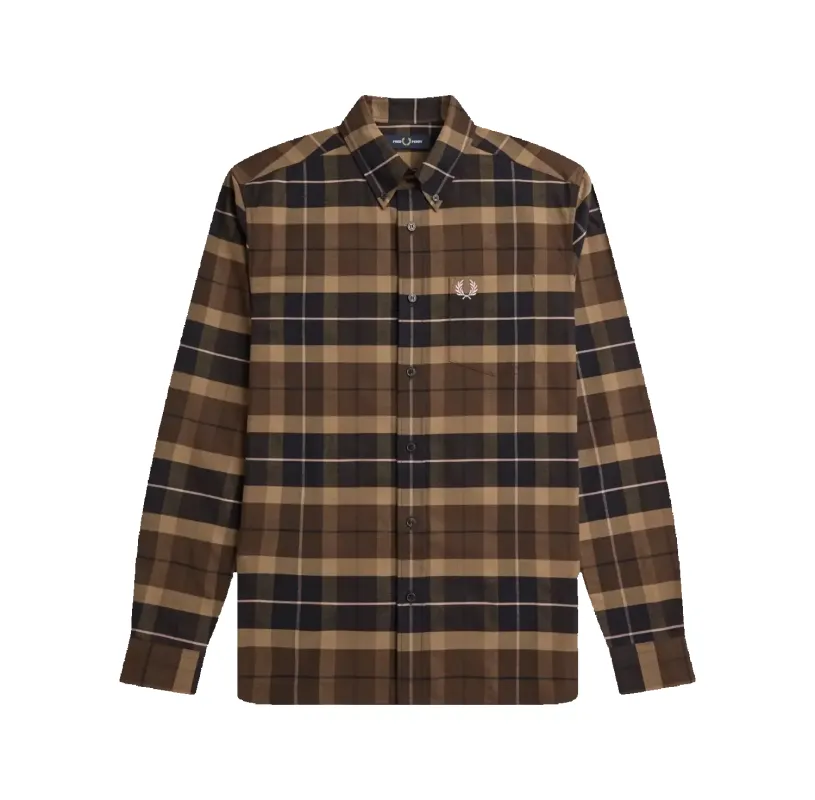 Fred Perry Brushed Tartan Long Sleeve Shirt sold by Coes
