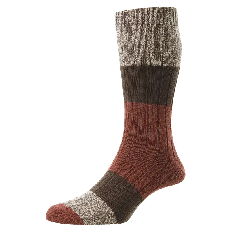 HJ7185 Acacia Chunky Cotton Socks sold by Coes