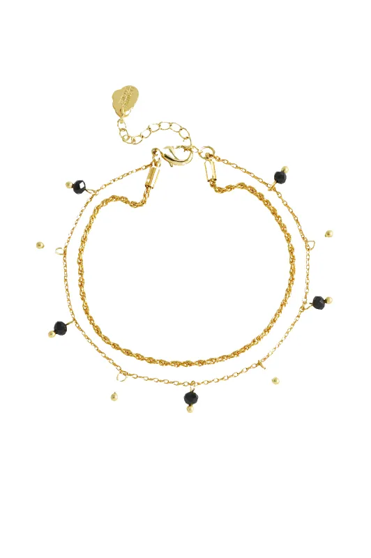 Estella Bartlett Double Chain Bracelet sold by Coes