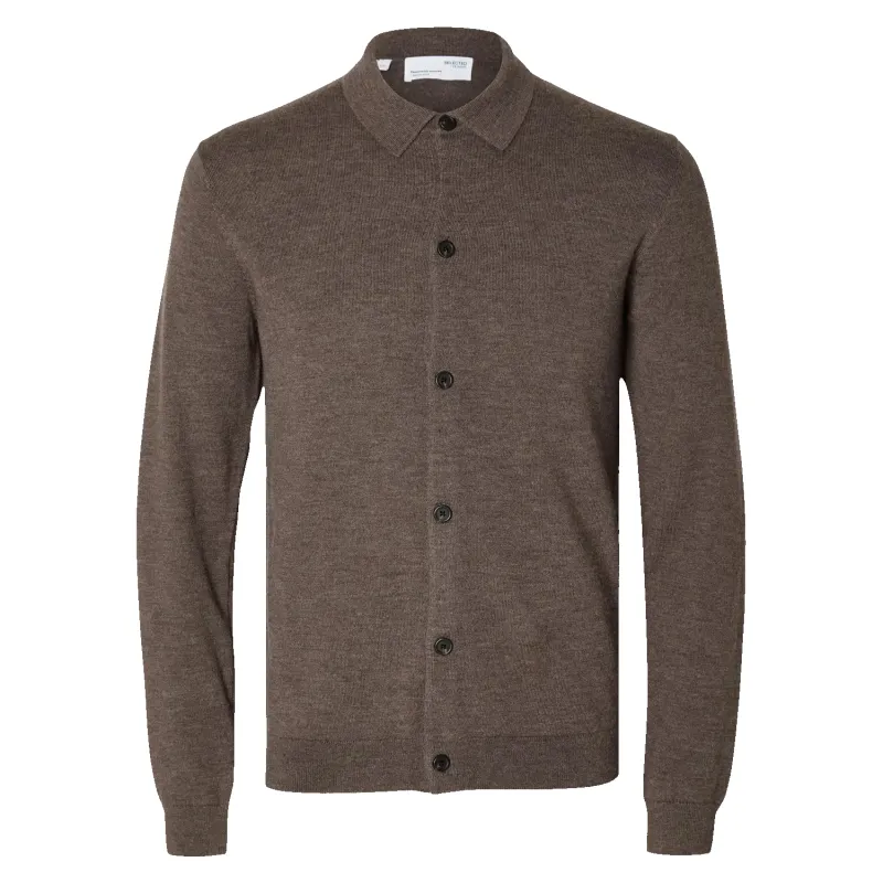 Selected Caleb Button Cardigan sold by Coes