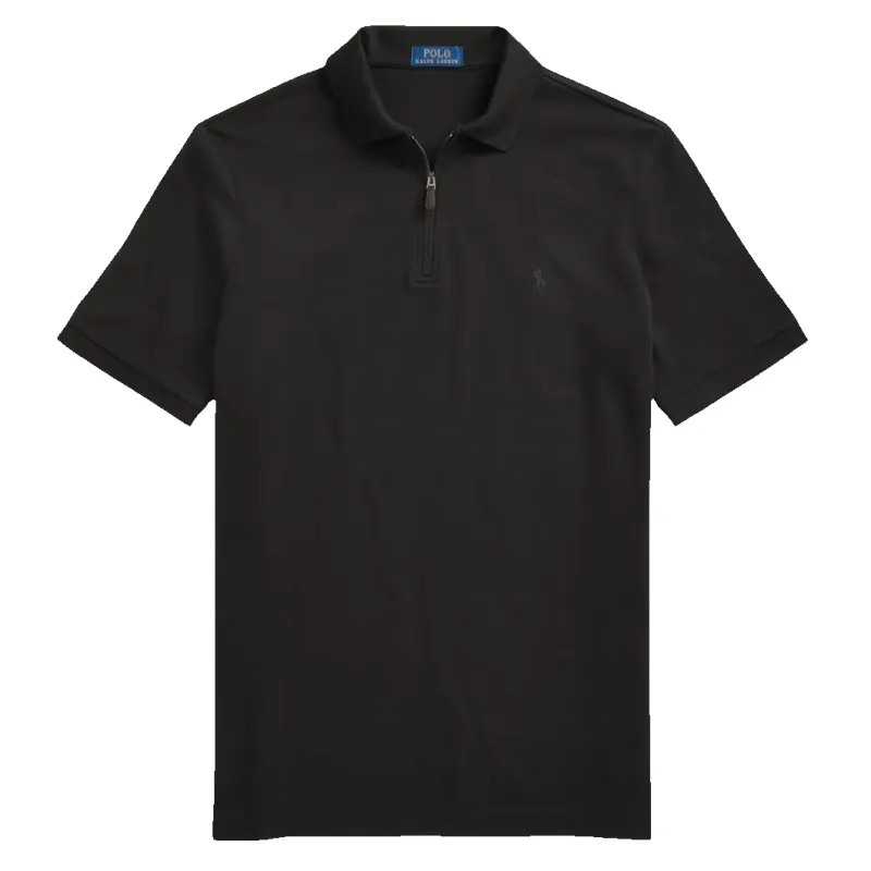 Polo Ralph Lauren Short Sleeve Zip Neck Polo Shirt made by Coes
