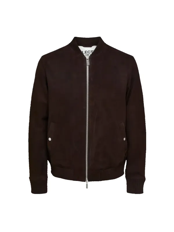Selected Bomber Suede Jacket sold by Coes