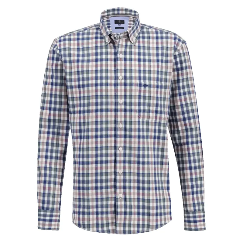 Fynch-Hatton Long Sleeve Check Shirt sold by Coes