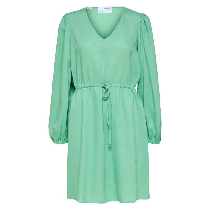 Selected Femme Viva Long Sleeve Linen Blend Mini Dress sold by Coes