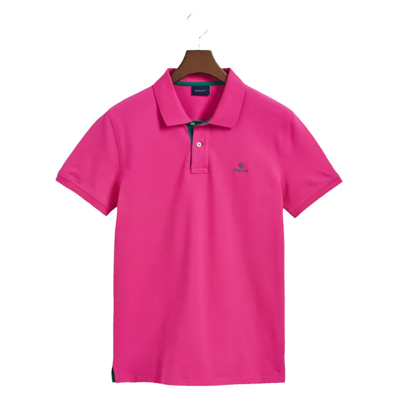 GANT Contrast Collar Pique Short Sleeve Rugger made by Coes