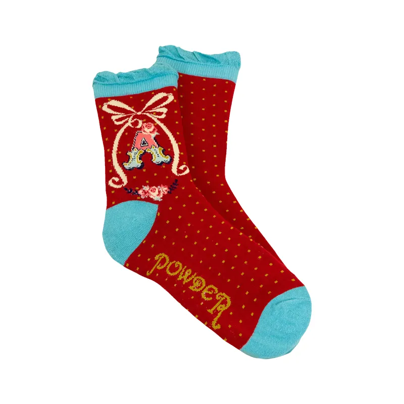 Powder A-Z Ankle Socks sold by Coes