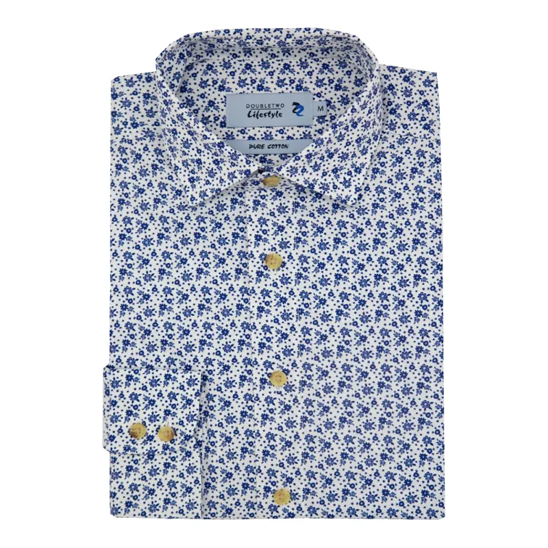 Double Two Short Sleeve Floral Print Shirt sold by Coes