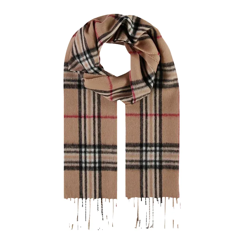 Fraas Plaid Wool/Cashmere Scarf sold by Coes