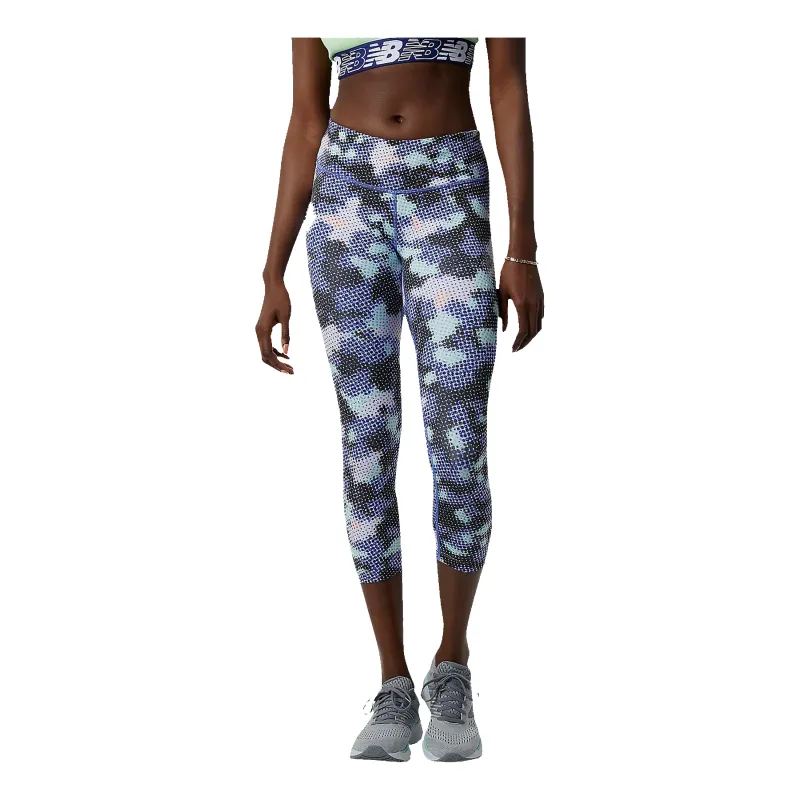 New Balance Printed Accelerate Capri Running Tights sold by Coes