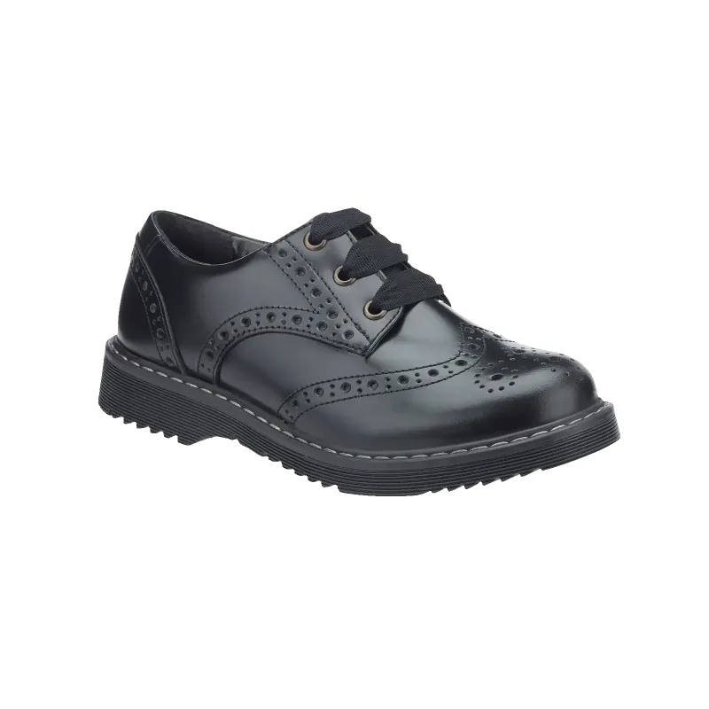 Impulsive School Shoes in Black sold by Coes