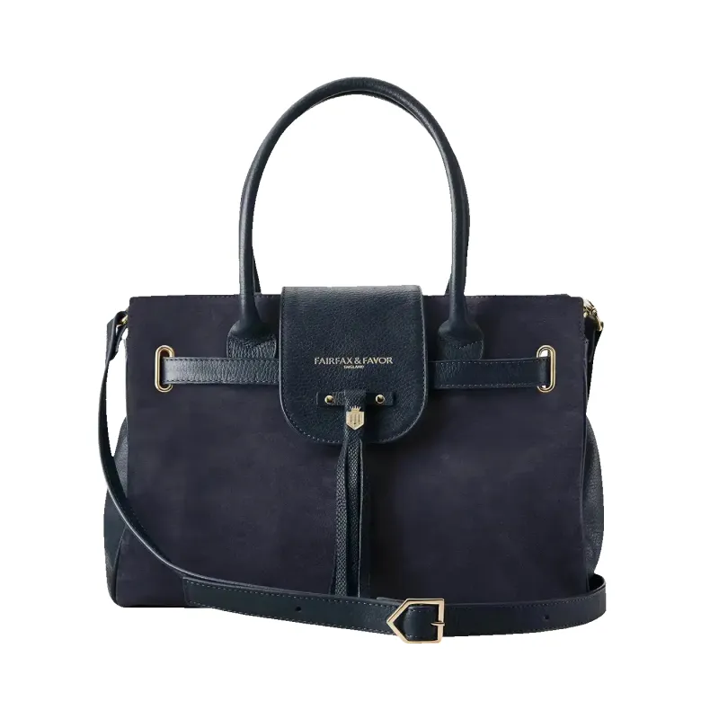 Fairfax & Favor Windsor Handbag in Navy made by Fairfax & Favor