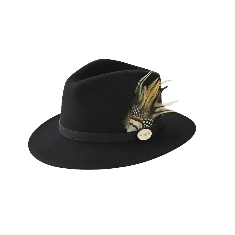 Hicks & Brown Suffolk Fedora Bronze Feather sold by Coes