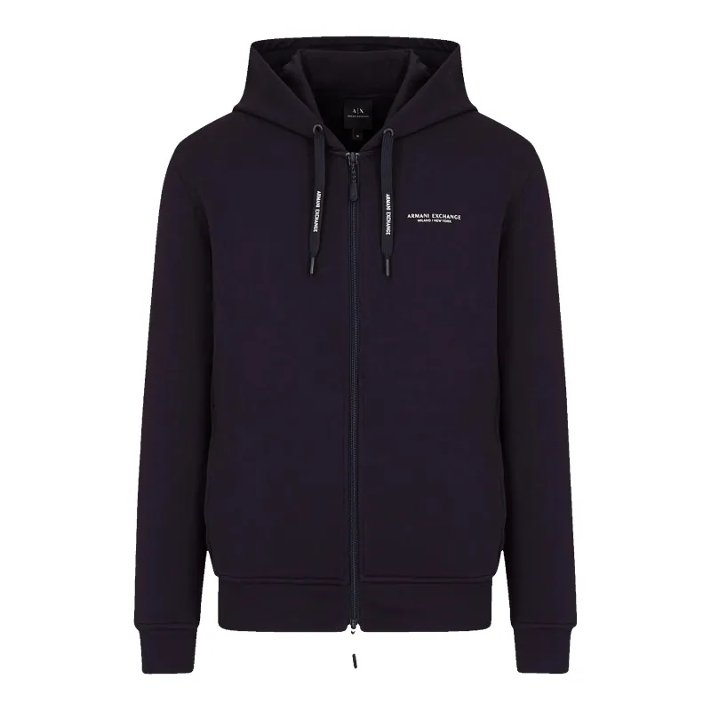 Armani Exchange Logo Zip Through Hoodie sold by Coes