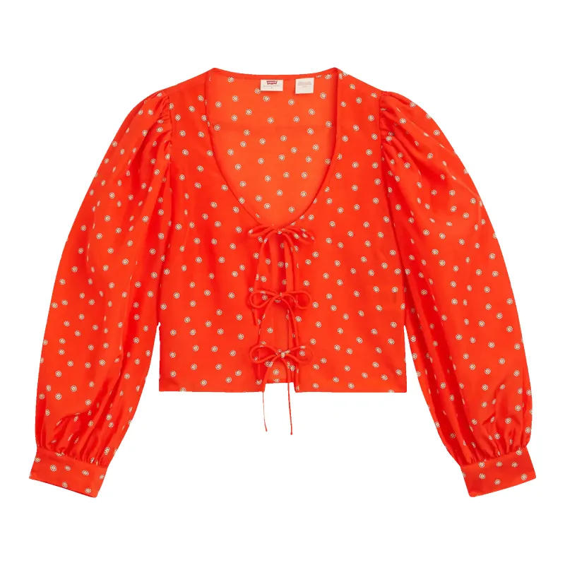 Levi's Fawn Tie Blouse made by Levi's