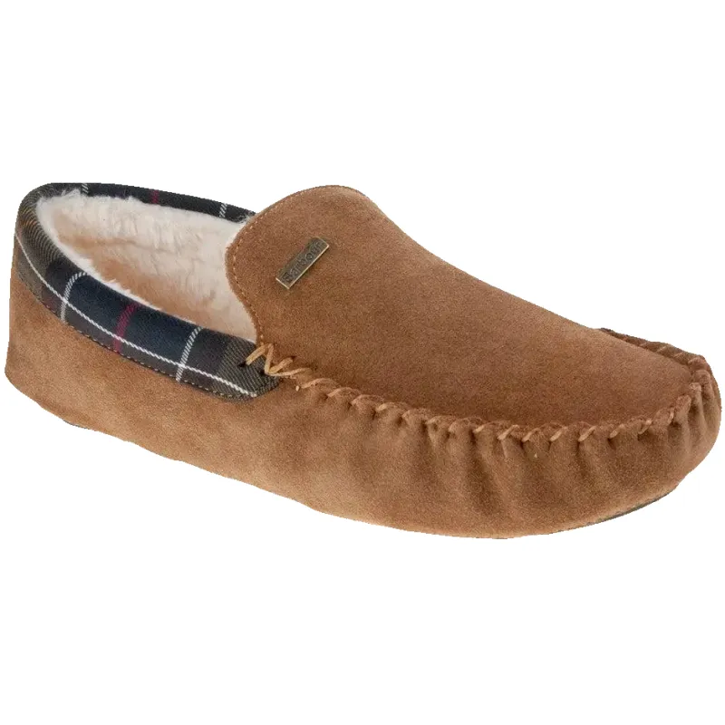Barbour Monty Slippers in Camel sold by Coes
