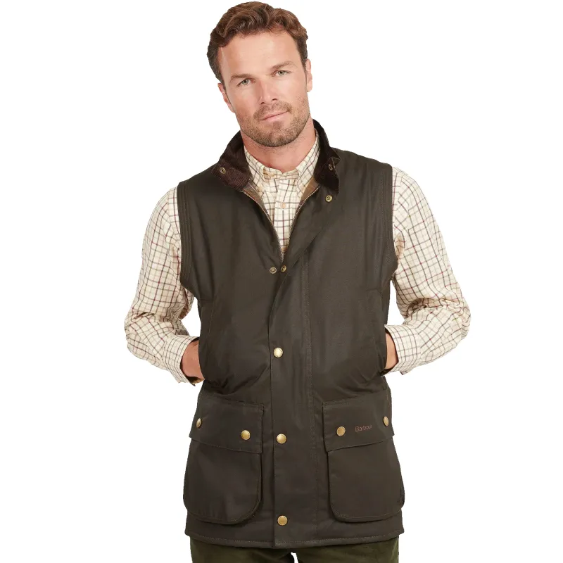 Barbour Westmorland Waistcoat in Olive sold by Coes