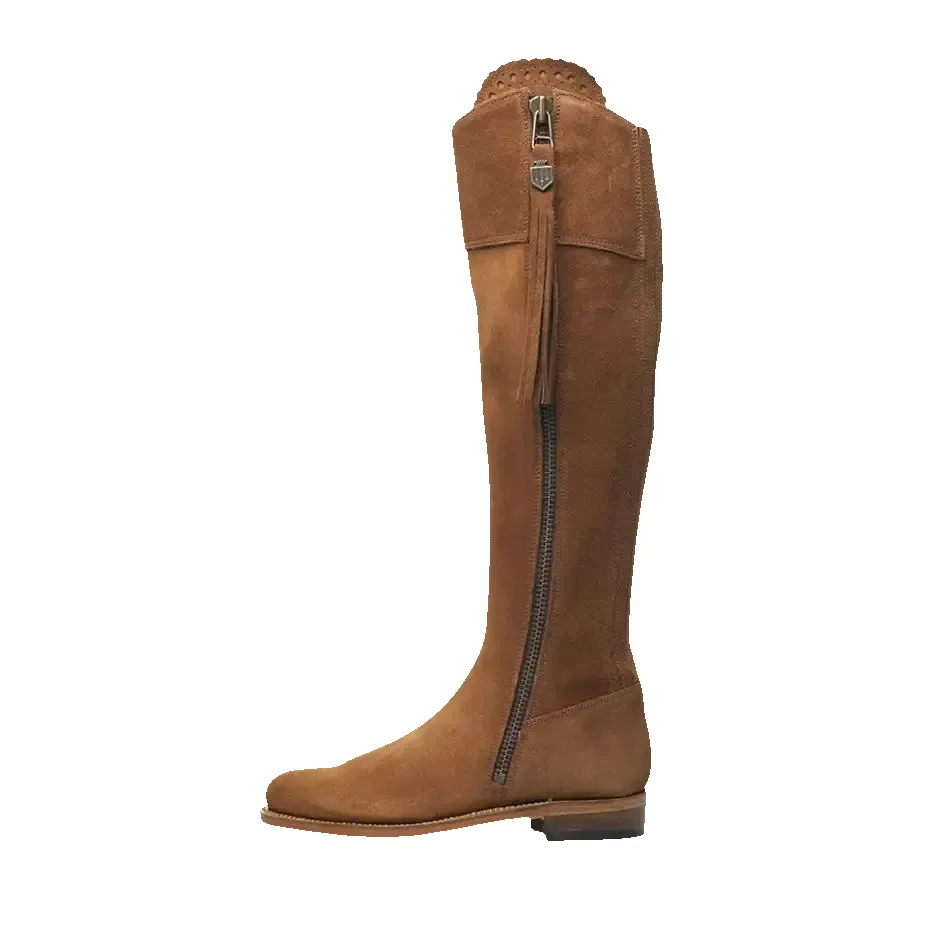 Fairfax & Favor Regina Suede Boots in Tan sold by Coes product image thumbnail 2