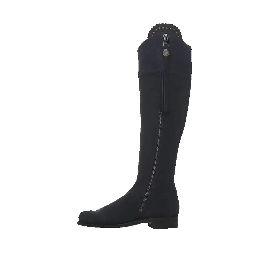 Fairfax & Favor Regina Suede Boots in Navy sold by Coes product image thumbnail 2